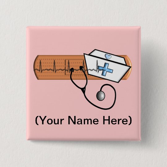 Nurse Name Badge (Add Your Nam) Zazzle.co.uk