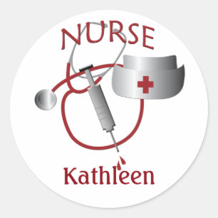 Nurse Name Custom Nurses Sticker