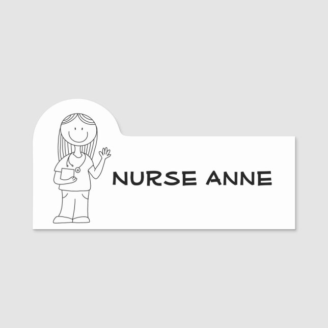 "Nurse" Name Tag (Front)