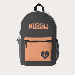 Nurse Neonatal NICU Custom Monogram  Printed Backpack
