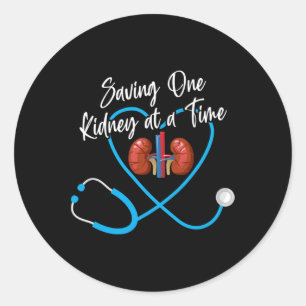 Nurse Nephrology Kidney Disease Failure Nursing 1 Classic Round Sticker