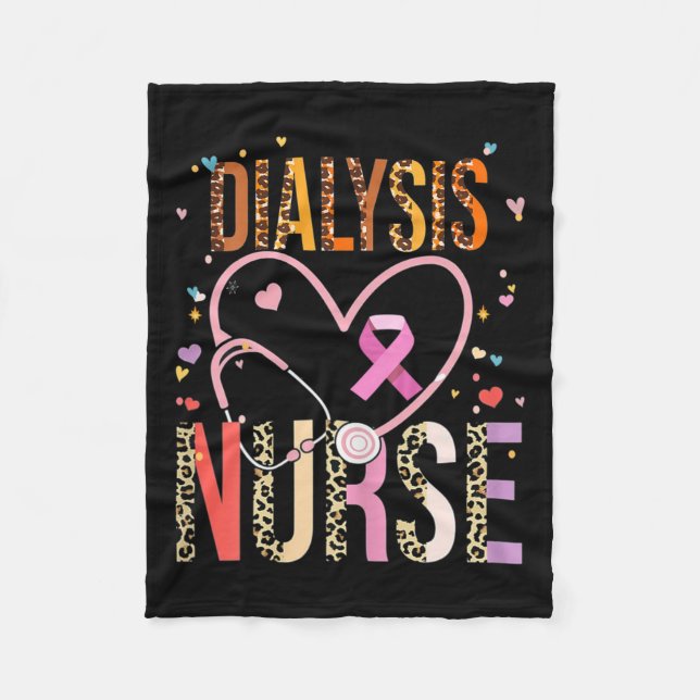 Nurse Nephrology Kidney Disease Nursing 2  Fleece Blanket (Front)