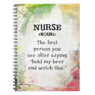 Nurse (noun) notebook