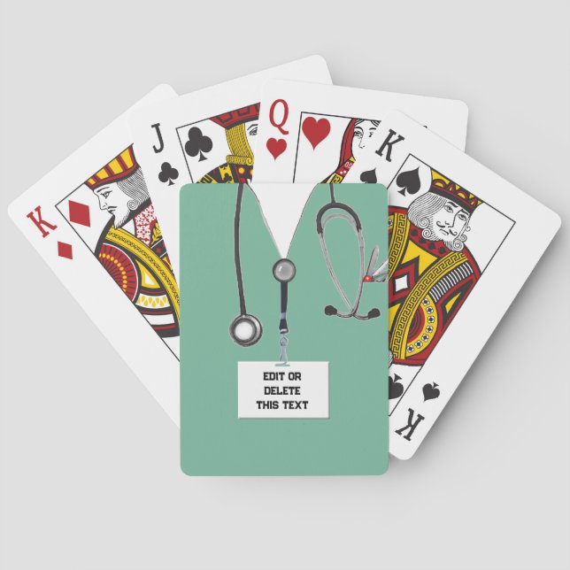 Nurse Novelty Gift Playing Cards (Back)