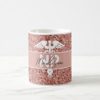 Nurse NP Graduate Modern Rose Gold Script Name