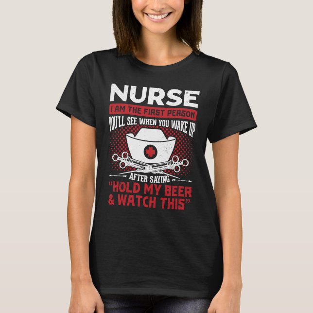 Nurse Nursery Hospital Medical Medicine T-Shirt (Front)