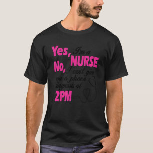 Nurse Nurses Work Hospital Teaching Design T-Shirt