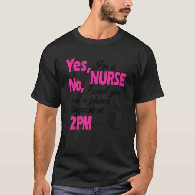 Nurse Nurses Work Hospital Teaching Design T-Shirt (Front)
