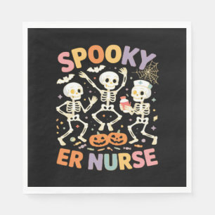 Nurse Nursing Cute Halloween Spooky Essential T-Sh Napkin