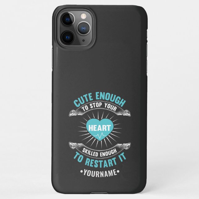 Nurse Nursing Funny Nurse iPhone Case (Back)