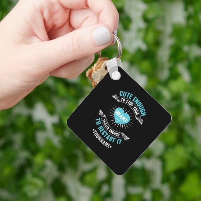 Nurse Nursing Funny Nurse Key Ring (Hand)
