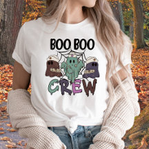 Nurse Nursing Halloween Boo Boo Crew Ghost 