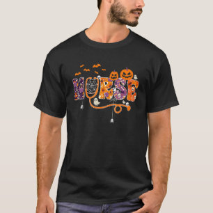 Nurse Nursing Halloween Stethoscope Heartbeat Pump T-Shirt