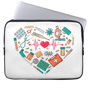 Nurse Nursing Heart Tool Laptop Sleeve