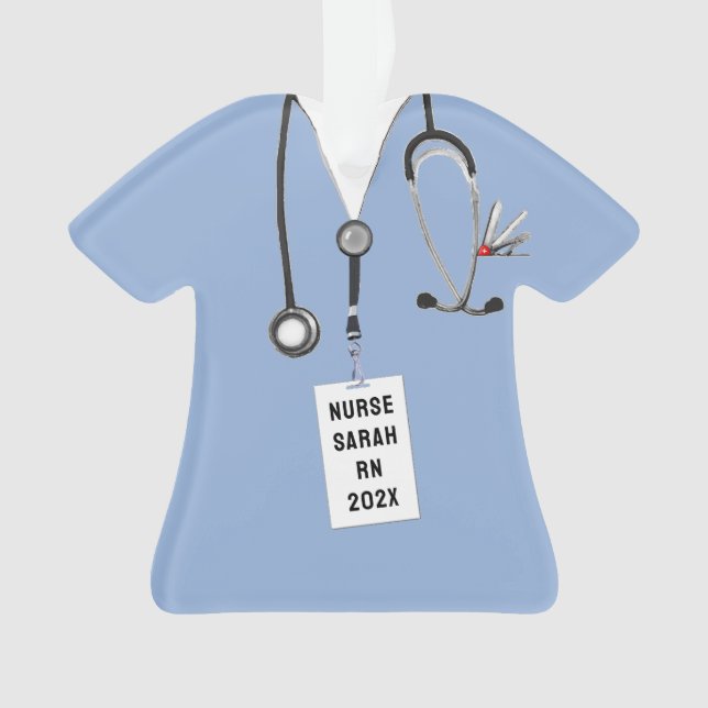 Nurse Nursing School Grad Ornament (Front)