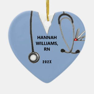 Nurse Nursing School Grad Photo Ceramic Tree Decoration