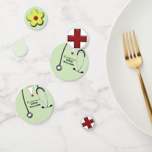 Nurse Nursing School Graduation Confetti