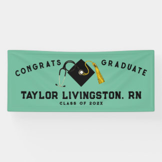 Nurse Nursing School Graduation Congrats Banner