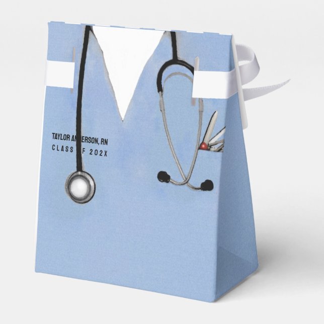 Nurse Nursing School Graduation Favour Box (Back Side)
