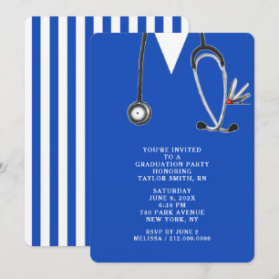 Nurse Nursing School Graduation Invitation