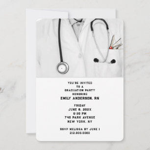 Nurse Nursing School Graduation Invitation