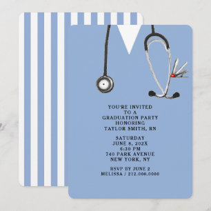 Nurse Nursing School Graduation Invitation