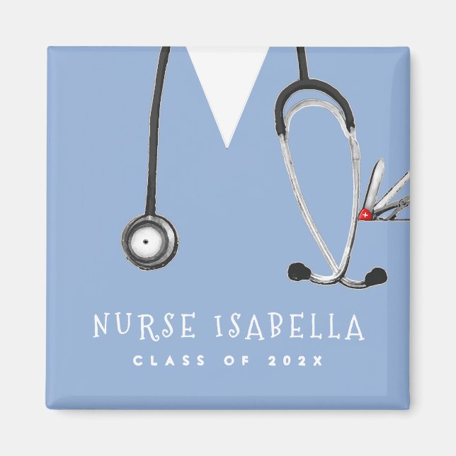 Nurse Nursing School Graduation Magnet (Front)