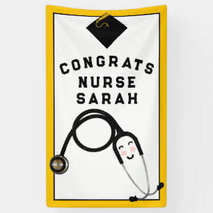 Nurse Nursing School Graduation Party Banner