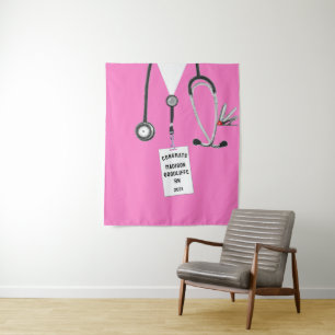 Nurse Nursing School Graduation Tapestry