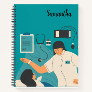 Nurse Nursing Themed Spiral Notebook Gift