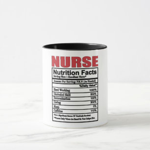 Nurse Nutritional Facts Mug
