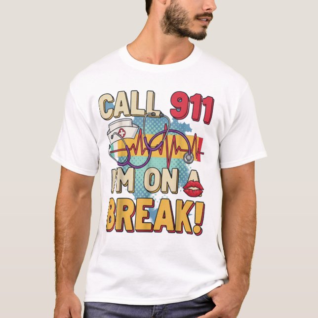 Nurse off duty T-shirt - funny shirt (Front)