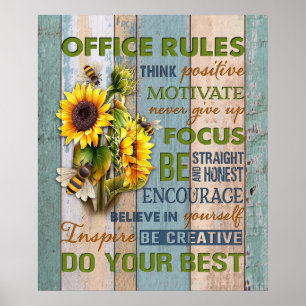 Nurse Office Rules Inspirational & Motivational Poster