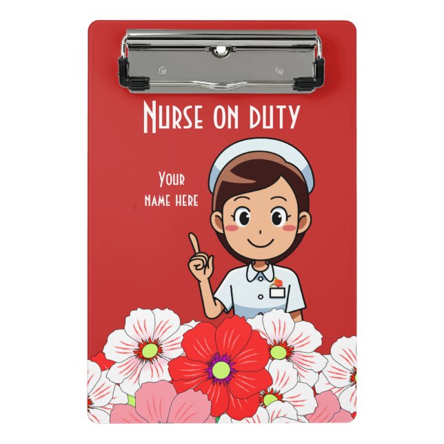 Nurse On Duty 3B Mini Clipboard (Front)
