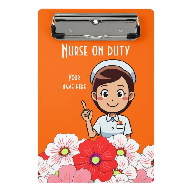 Nurse On Duty 3B Mini Clipboard (Front)