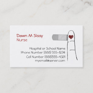 Nurse or Doctor Heart Business Card