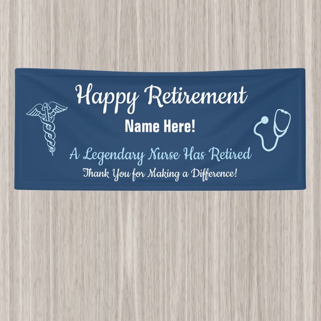 Nurse or Medical Retirement Party Banner (Creator Uploaded)