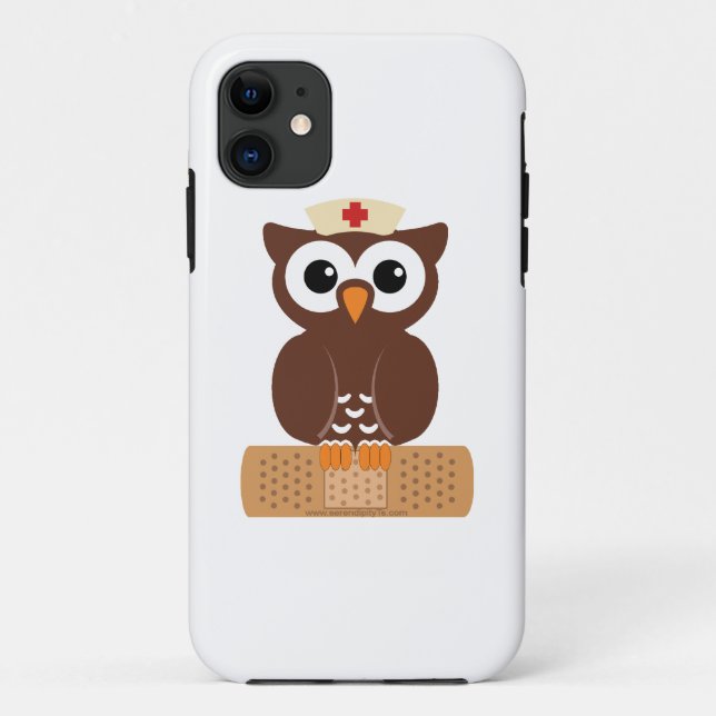 Nurse Owl (w/bandaid) Case-Mate iPhone Case (Back)