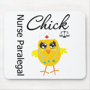 Nurse Paralegal Chick v1 Mouse Mat