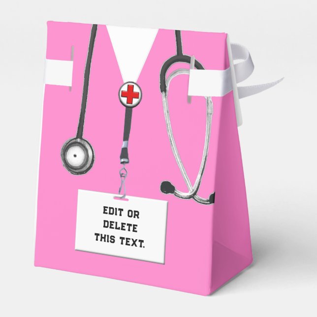 Nurse Party Favour Box (Back Side)