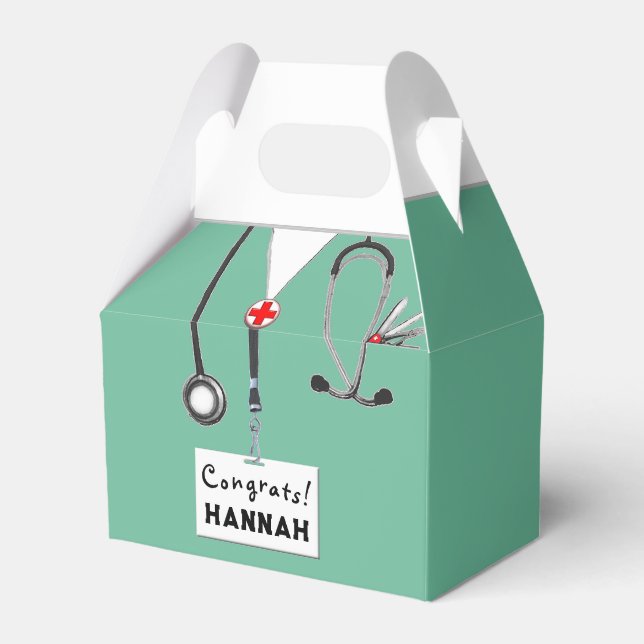 Nurse Party Favour Box (Front Side)