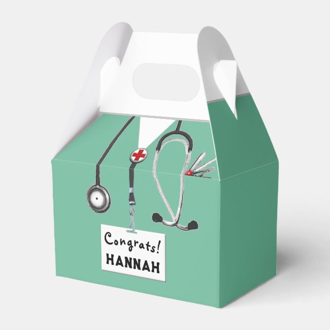 Nurse Party Favour Box (Front Side)