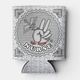 Nurse Peace Caduceus Can Cooler