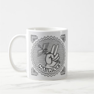 Nurse Peace Caduceus mug