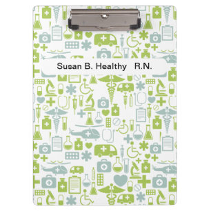 Nurse Personalised Medical Clipboards