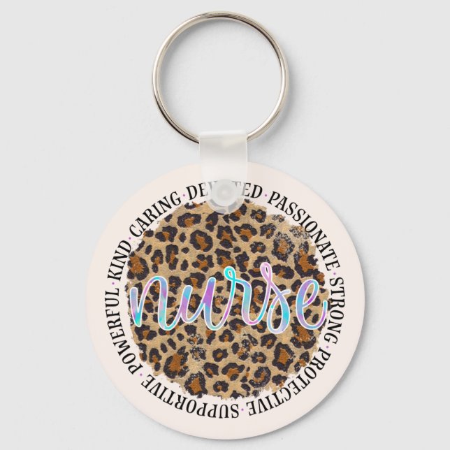 Nurse Personality Traits Key Ring (Front)