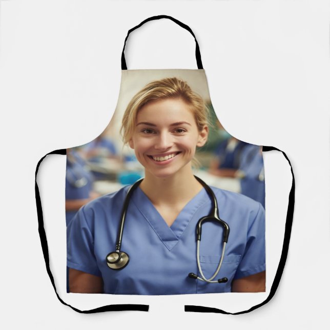 Nurse Photo Customize Personalize Apron (Front)