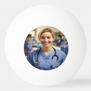 Nurse Photo Customize Personalize Ping Pong Ball