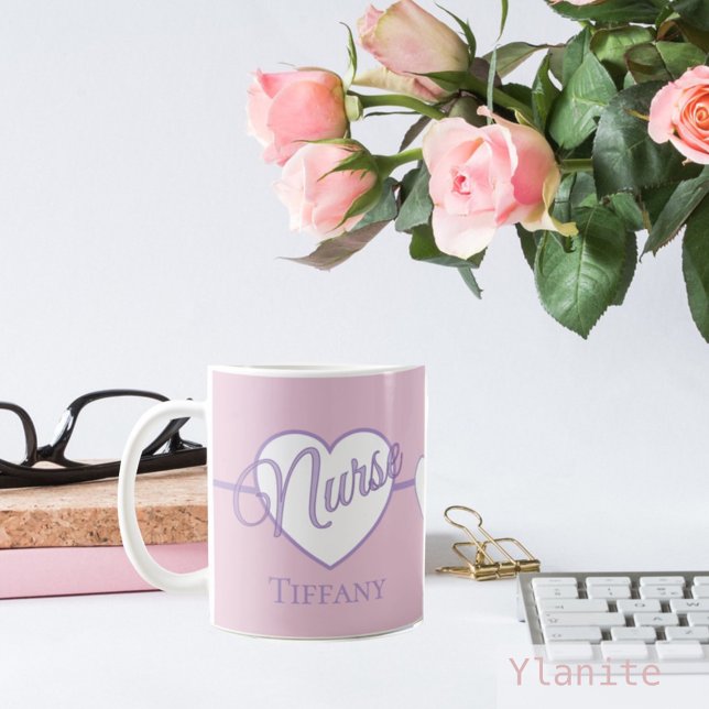 Nurse Pink and Purple coffee mug (Creator Uploaded)