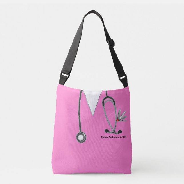 Nurse Pink Crossbody Bag (Front)